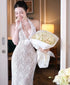 Women Lace Halter Maxi Dress